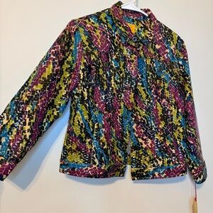 Ruby Rd. Multicolor Patterned Blazer NWT